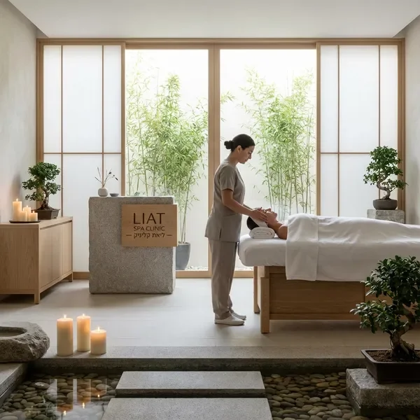 אווירה יפנית מרגיעה בקליניקה